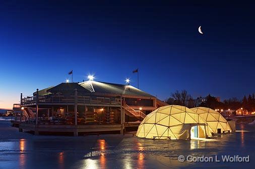 Winterlude 2010 Geodesic Igloos_13757.jpg - Photographed at Dow's Lake in Ottawa, Ontario - the capital of Canada.